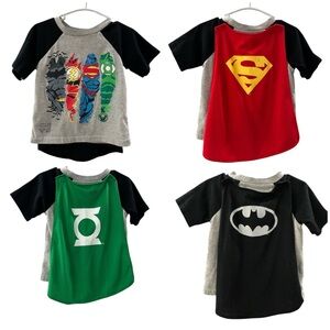 DC Comics Justice League Batman Superman 2 Toddler Boys T Shirt Costume